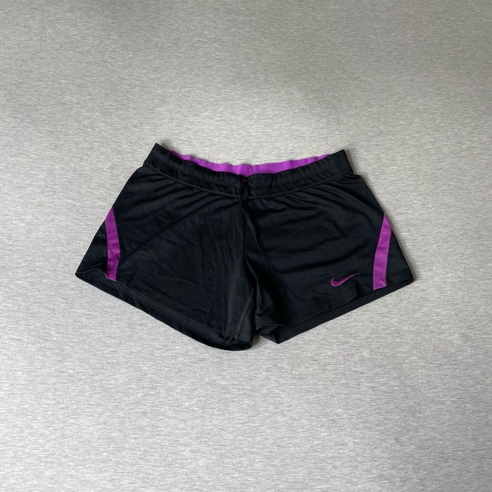 Nike Women's Violet Dri-Fit Running Shorts - Picture 1 of 12